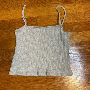 Brandy Melville grey ribbed tank